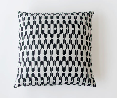 Endless Arrows Printed Pillow in Black