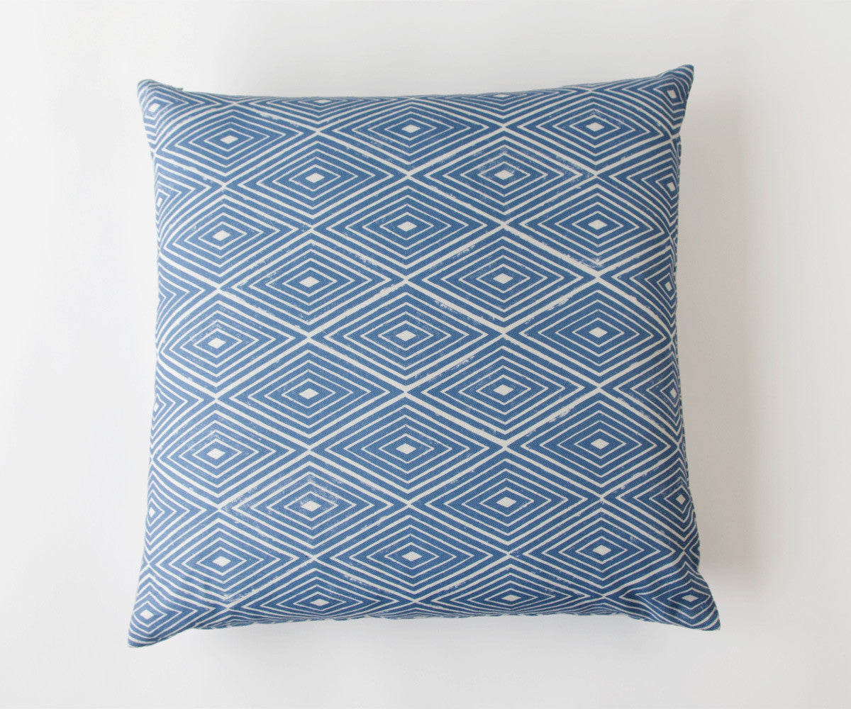 Diamond Print Pillow in Iris