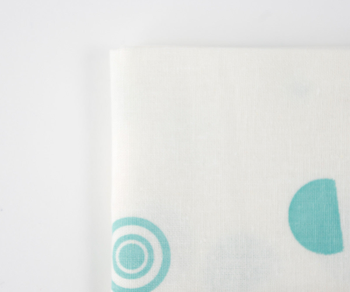 Confetti Drop Teal Towel in Mint Detail